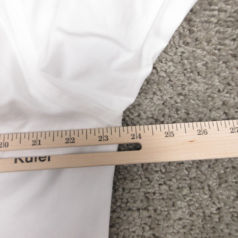 Charles Tyrwhitt Shirt Mens L 16.5 33 White Solid French Cuff Dress Button Up - Picture 11 of 12